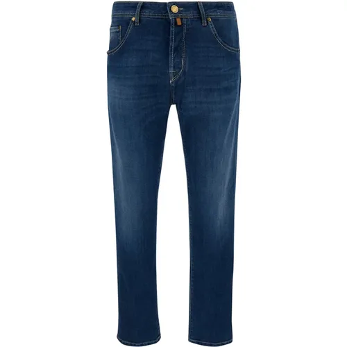 Slim Cropped Carrot Jeans , Herren, Größe: W30 - Jacob Cohën - Modalova