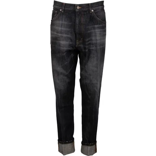 Blaue Loose Fit Jeans Hergestellt in Italien , Herren, Größe: W30 - Dondup - Modalova