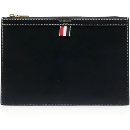 Wallet with 4-Bar Tab , male, Sizes: ONE SIZE - Thom Browne - Modalova