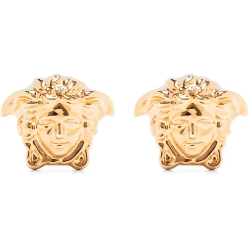 Medusa Kopf Gold Ohrringe,Accessories - Versace - Modalova