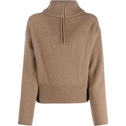 Half-zip cashmere-blend jumper , female, Sizes: L - joseph - Modalova