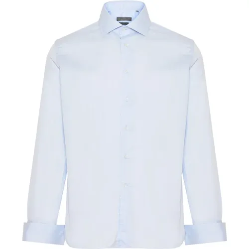 Cotton Twill Dress Shirt Made in Italy , male, Sizes: 3XL, XL, 2XL, 4XL - Corneliani - Modalova