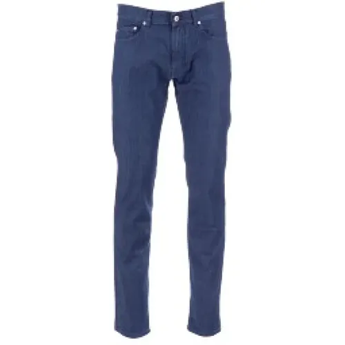 Blaue Slim Fit Jeans , Herren, Größe: W33 - Harmont & Blaine - Modalova