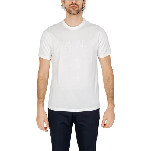 T-Shirts , Herren, Größe: M - Armani Exchange - Modalova
