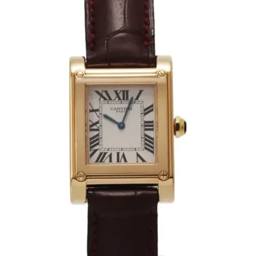 Pre-owned Yellow Gold watches , female, Sizes: ONE SIZE - Cartier Vintage - Modalova