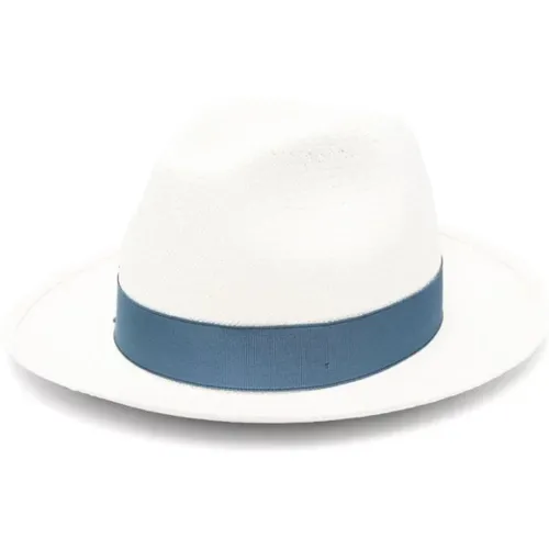 Straw Teardrop Crown Hat , female, Sizes: L, M - Borsalino - Modalova
