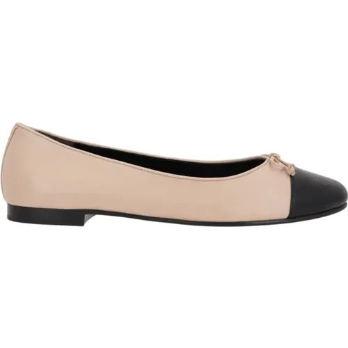 Rosa Leder Ballerina Flache Schuhe , Damen, Größe: 37 EU - TORY BURCH - Modalova