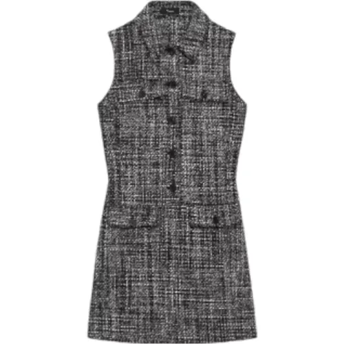 Dark Multi Dress Eco-Friendly Wool Blend , female, Sizes: M, S - Theory - Modalova