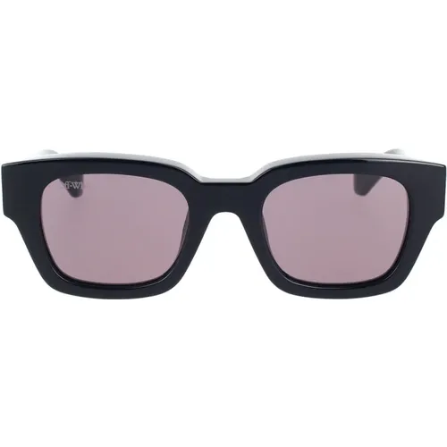 Unisex Zurich Sunglasses , unisex, Sizes: 51 MM - Off White - Modalova