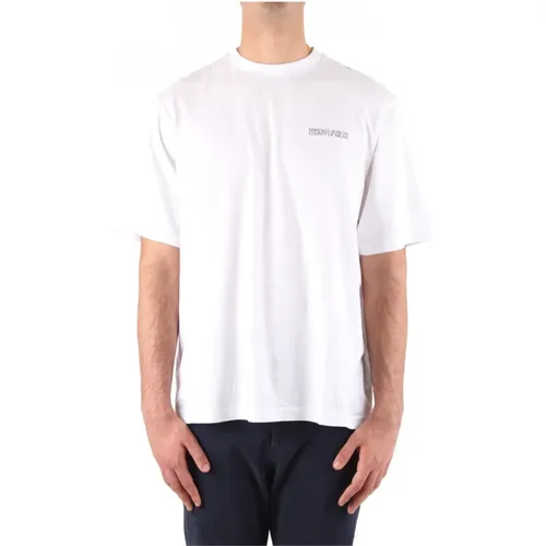 Weißes Freizeit-T-Shirt Upgrade , Herren, Größe: L - Marcelo Burlon - Modalova