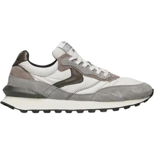 Grau-weiße Wildleder/Nylon Hype Man Schuhe , Herren, Größe: 40 EU - Voile blanche - Modalova