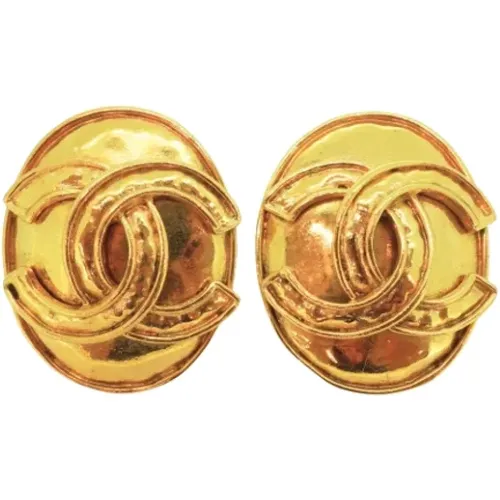 Pre-owned Metal earrings , female, Sizes: ONE SIZE - Chanel Vintage - Modalova