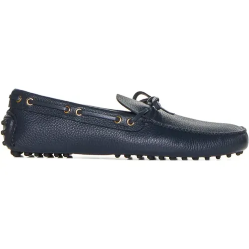 Suede Boat Loafers with Almond Toe , male, Sizes: 6 UK, 7 UK, 7 1/2 UK - Car Shoe - Modalova