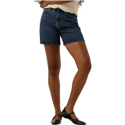 Denim Shorts , Damen, Größe: L - Selected Femme - Modalova