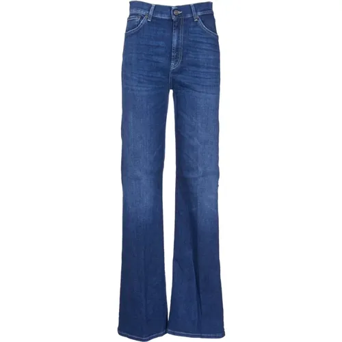 Dunkelblaue Denim Schnurrbart Hose , Damen, Größe: W28 - Dondup - Modalova