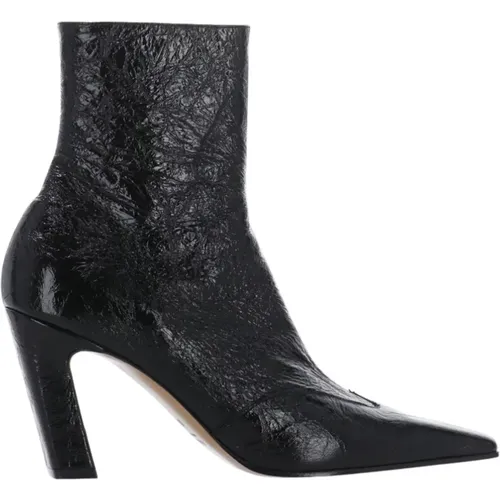 Leather Ankle Boots Squared Toe , female, Sizes: 5 1/2 UK, 4 1/2 UK, 4 UK, 6 UK, 3 UK - Khaite - Modalova