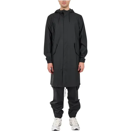 Wasserdichter Fishtail-Parka mit Kapuze - Rains - Modalova