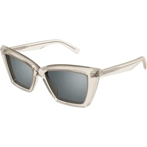 Brown/Havana Sunglasses, versatile and stylish , female, Sizes: 54 MM - Saint Laurent - Modalova