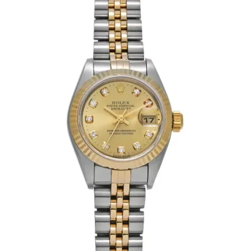 Pre-owned Stainless Steel watches , female, Sizes: ONE SIZE - Rolex Vintage - Modalova