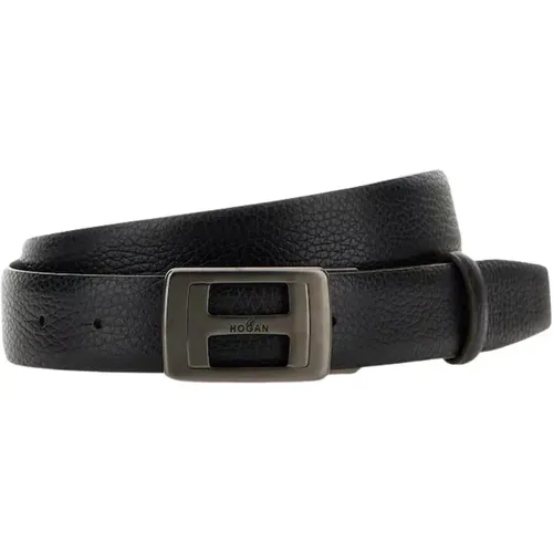 Leather Belts , male, Sizes: ONE SIZE - Hogan - Modalova