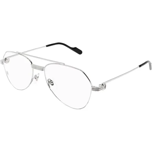 Titanium Optical Glasses , unisex, Sizes: 57 MM - Cartier - Modalova