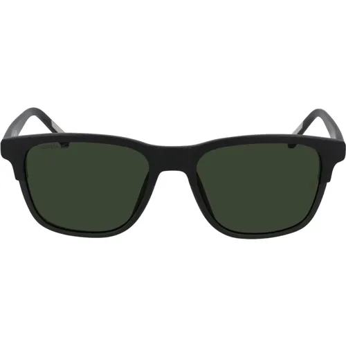 Schwarze Grüne Sonnenbrille - Lacoste - Modalova