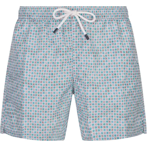 Blue Sea Swim Shorts , male, Sizes: L, M, 2XL, XL - Fedeli - Modalova