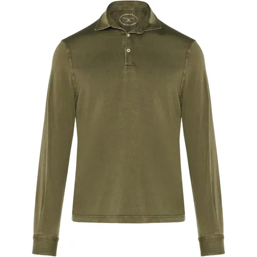 Cotton polo shirt , male, Sizes: 4XL, 3XL, L - Fedeli - Modalova