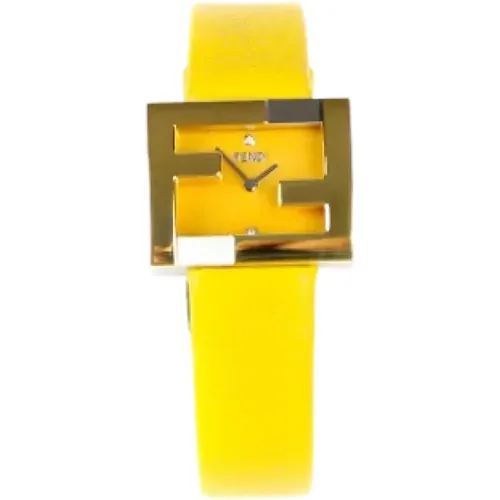 Pre-owned Leather watches , female, Sizes: ONE SIZE - Fendi Vintage - Modalova