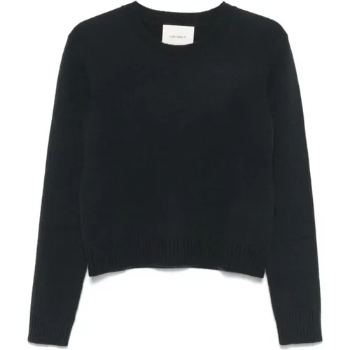 Preußisch Blauer Kaschmir Rundhalsausschnitt Pullover , Damen, Größe: XS - Lisa Yang - Modalova