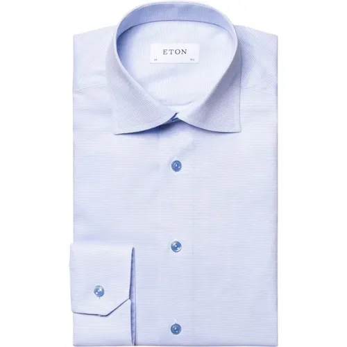 Contemporary Light Twill Shirt , male, Sizes: 2XL, XL, 3XL, 4XL, M, L, 7XL, 5XL - Eton - Modalova