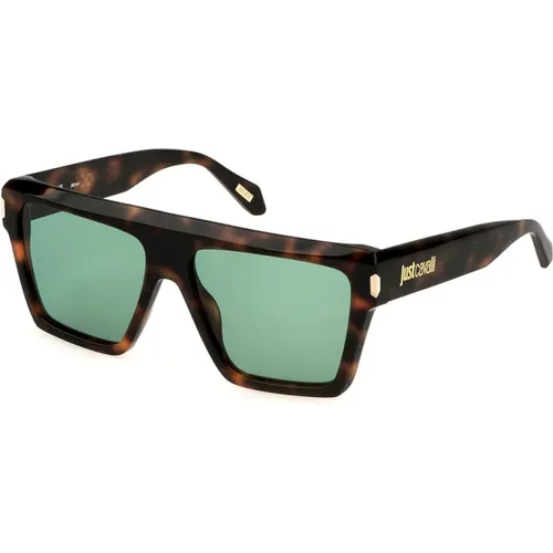 Stylish Sunglasses with Green Lenses , unisex, Sizes: 57 MM - Just Cavalli - Modalova