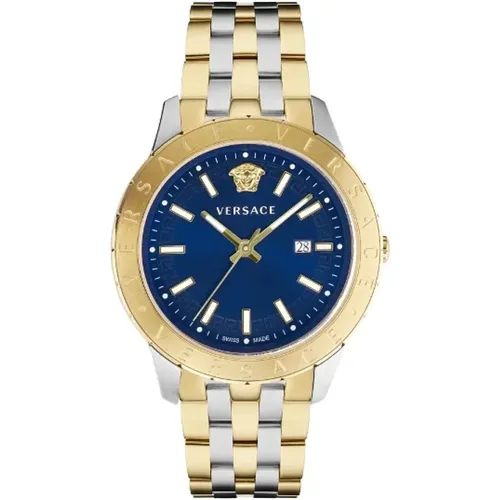 Pre-owned Stainless Steel watches , male, Sizes: ONE SIZE - Versace Pre-owned - Modalova