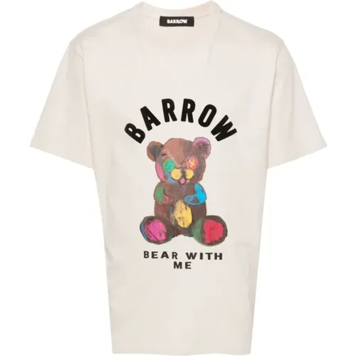 Logo Print T-shirt , Herren, Größe: L - Barrow - Modalova