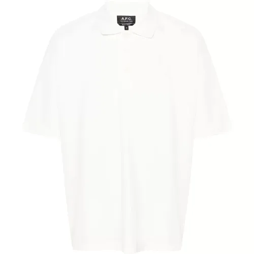 Cotton Polo Shirt Pique , male, Sizes: L, M - A.p.c. - Modalova