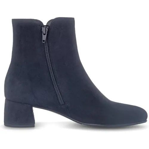 Blauer Wildlederstiefelette,Dunkelblaue Wildleder Stiefeletten - Gabor - Modalova