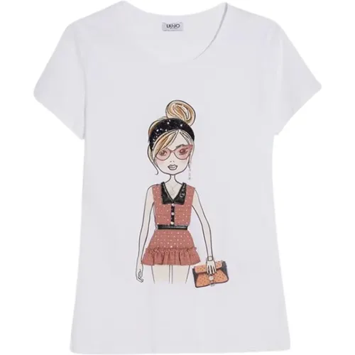 Casual T-shirt , female, Sizes: L - Liu Jo - Modalova