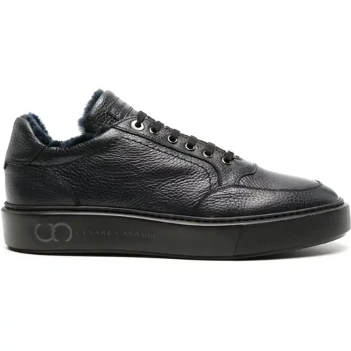 Leather Wool Sneaker Trainers , male, Sizes: 12 UK, 7 UK, 11 UK, 8 UK, 10 UK, 9 UK - Casadei - Modalova