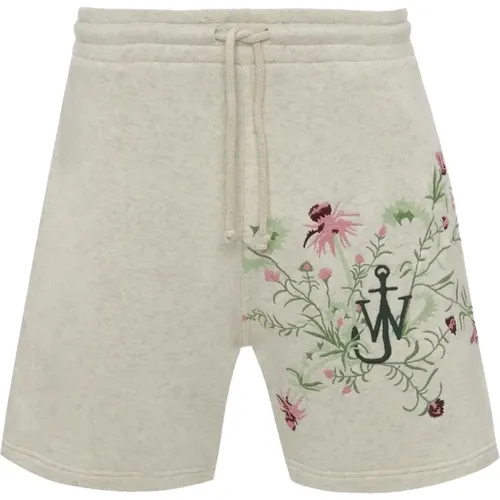 Embroidered Shorts with Natural Stretch , male, Sizes: S, L, M - JW Anderson - Modalova