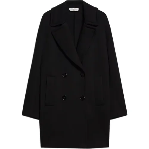 Coat with Wide Lapel Collar , female, Sizes: XS, S, M - Max Mara - Modalova