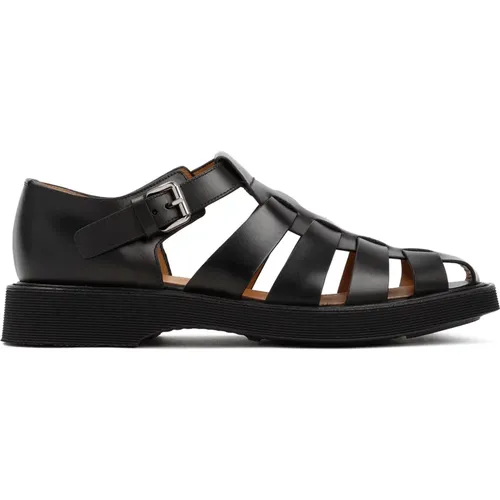 Leather Hove Sandals , male, Sizes: 7 1/2 UK, 11 UK - Church's - Modalova