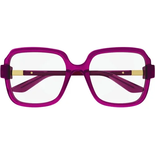 Linea LetteringLarge Brillengestelle , Damen, Größe: 55 MM - Gucci - Modalova