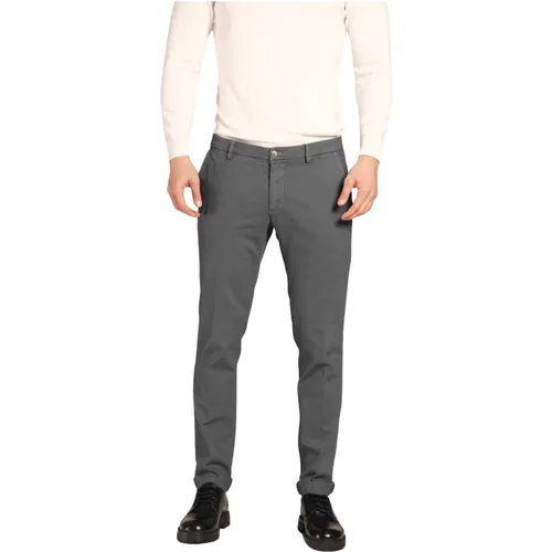 Milano Style Chino Hose Grau Vogelaugenmuster , Herren, Größe: M - Mason's - Modalova