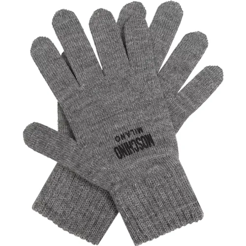 Handschuhe mit Logo , unisex, Größe: L - Moschino - Modalova