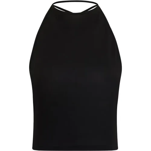 Cut Out Top with Sheer Details , female, Sizes: XS, S, L, M - pinko - Modalova