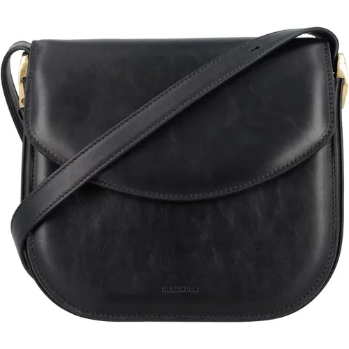 Leather Crossbody Handbag , female, Sizes: ONE SIZE - Jil Sander - Modalova