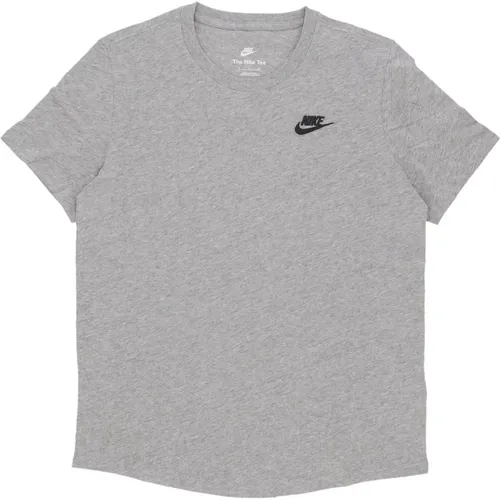 Sportswear Club Tee Heather/Black T-shirt , female, Sizes: S - Nike - Modalova