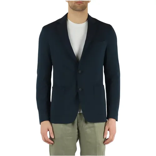 Slim Fit Seersucker Stretch Jacket , male, Sizes: XL, L, 2XL, M - Boss - Modalova