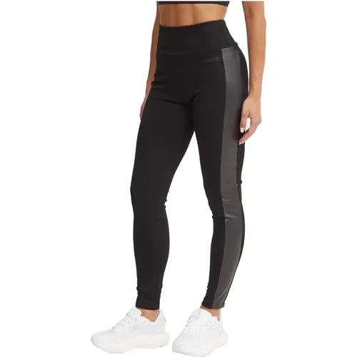 Leggings High Waist Elasticized Material , female, Sizes: L, M, S - Emporio Armani EA7 - Modalova