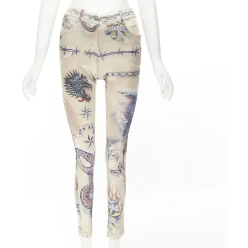 Pre-owned Fabric bottoms , female, Sizes: XS - Jean Paul Gaultier Pre-owned - Modalova